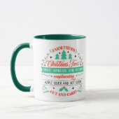 Retro Fresh Cut kerstbomen Advertisement Mok (Links)