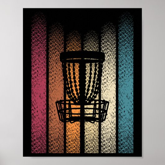 Retro Frisbee Disc Golf _5  Poster (Voorkant)