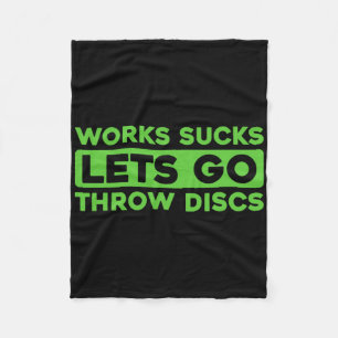 Retro Frisbee Golf - Buitensport Vintage Disc Go Fleece Deken