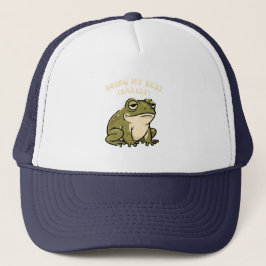 Retro Frog Barely Trying Trucker Hat Pet