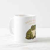 Retro Frog Minimal Effort White Mug Koffiemok (Voorkant links)