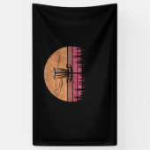  Retro Frolf Frisbee Disk Golf T-shirt Gift Spandoek (Verticaal)