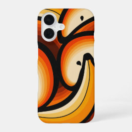 Retro Fruit Waves iPhone 16 Hoesje