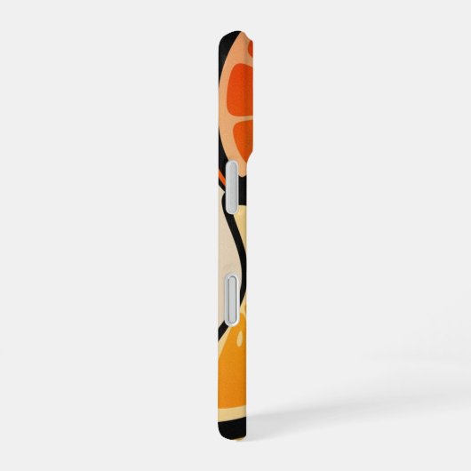 Retro Fruit Waves iPhone 16 Hoesje (Rechterkant)