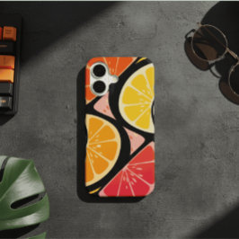 Retro Fruit Waves iPhone 16 Hoesje