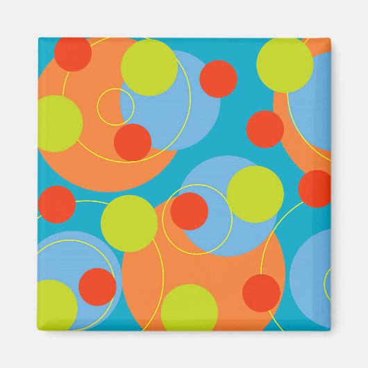 Retro Fruity Magnet Magneet (Voorkant)