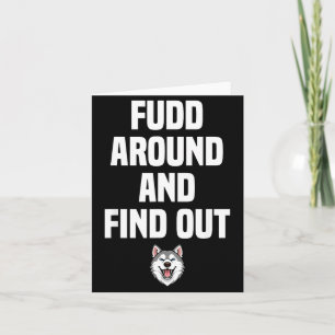 Retro Fudd Rond En Vind Volwassen Humor Sarcasme  Kaart