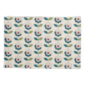 Retro Fun Garden Flower Pattern Kussensloop (Achterkant)
