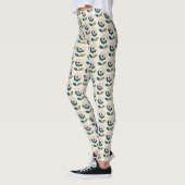 Retro Fun Garden Flower Pattern Leggings (Links)