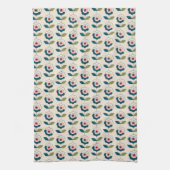 Retro Fun Garden Flower Pattern Theedoek (Verticaal)