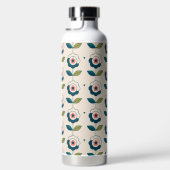Retro Fun Garden Flower Pattern Waterfles (Rechts)