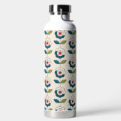 Retro Fun Garden Flower Pattern Waterfles (Links)