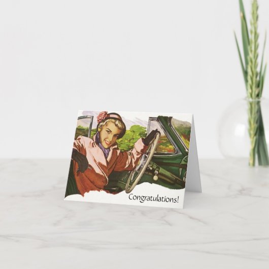 Retro Fun Gefeliciteerd Carrière Verplaatsen nieuw Kaart (Voorkant)