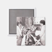 Retro Fun Hair Salon Magneet (Voorkant / Achterkant)