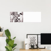 Retro Fun Hair Salon Poster (Thuiskantoor)