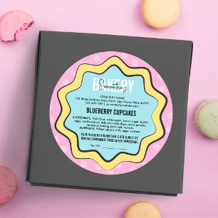 Retro Fun jaren '80 Nostalgie Home Keuken Cottage Ronde Sticker