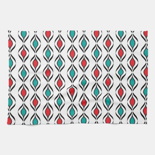 Retro Fun Pattern Theedoek (Horizontaal)
