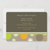 Retro Fun Polka Dots Foto Kind's Verjaardagsfeest Kaart (Achterkant)