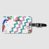 Retro Funky Bagagelabel (Voorkant (horizontaal))