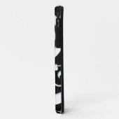 Retro Funky Black en White Design Case-Mate iPhone Case (Achterkant/links)