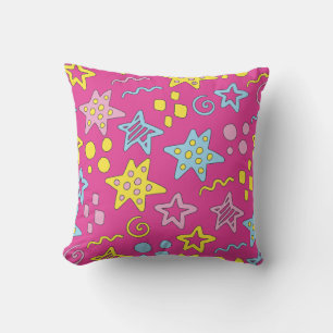 Retro Funky cartoon Pop Art Stars Memphis jaren '8 Kussen