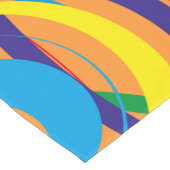 Retro Funky Circle Design Korte Tafelloper (Hoek)