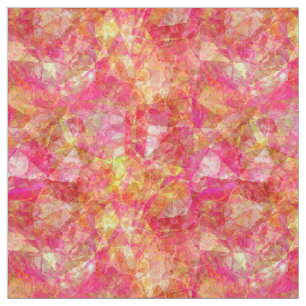 Retro Funky Cool Modern Polygon Mosaic Pattern Stof