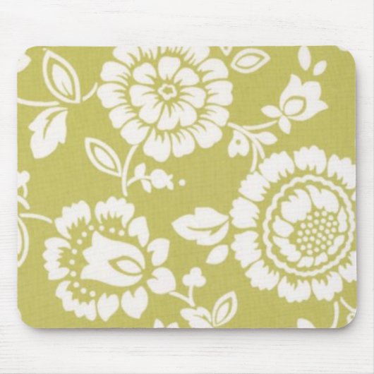 Retro Funky Floral Mousepad Muismat (Voorkant)