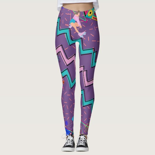Retro Funky Leggings (Voorkant)