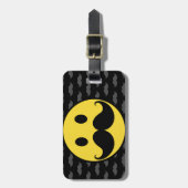 Retro Funky Mustache Mustache Bagagelabel (Voorkant verticaal)