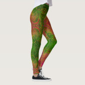 Retro Funky Psychedelisch Patroon Legging (Rechts)
