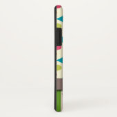 Retro funky stippen en strepen met faux strik Case-Mate iPhone case (Achterkant / rechts)