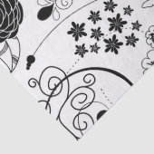 Retro Funky Trendy Pattern Tissuepapier (Detail)