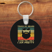 Retro Funny Beard Quote Gift For Bearded Men And L Sleutelhanger (Voorkant)