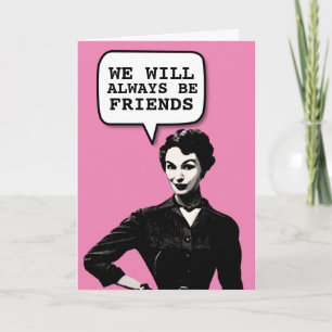 RETRO FUNNY BIRT1950S VROUW BIRTHDAY-KAART KAART