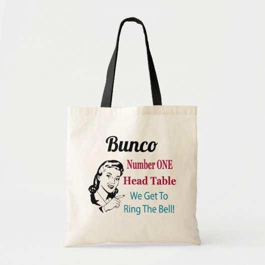 Retro Funny Bunco Tote Bag (Voorkant)