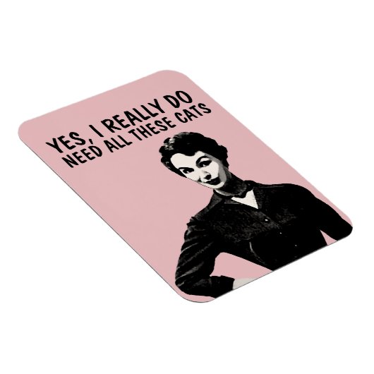 RETRO FUNNY CHAT MAGNETS (Côté Droit)