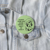 Retro Funny Dinner Choices Button (In situ)