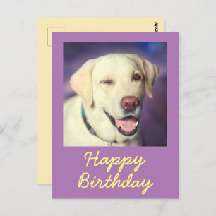 Retro Funny Dog en Happy Birthday Briefkaart