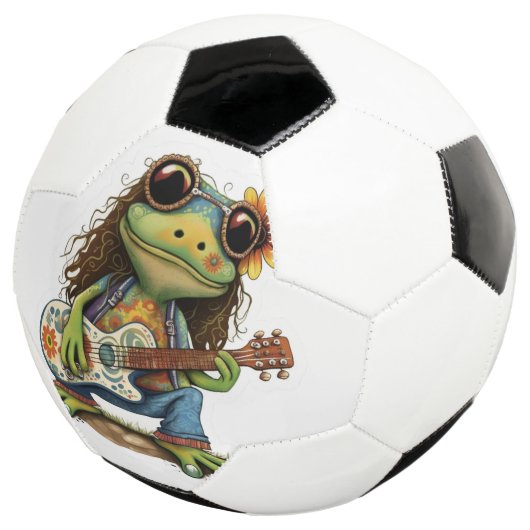 Retro Funny Hippie Frog Porter du verre Jouer Pian (3/4)