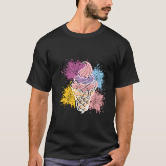 Retro Funny Ice Cream Gift voor Ice Cream L T-shirt