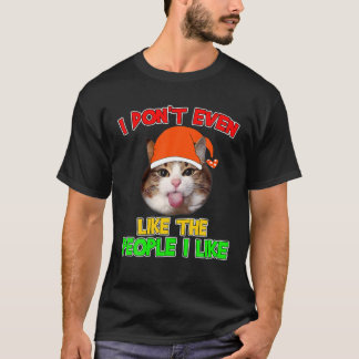 Retro Funny, ik hou niet eens van de mensen die ik T-shirt