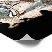 Retro Funny Mallard Duck Waterfowl Hunting Cozy Se Poster (Hoek)