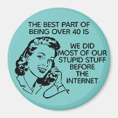 Retro Funny, meer dan 40 Magnet Magneet (Voorkant)