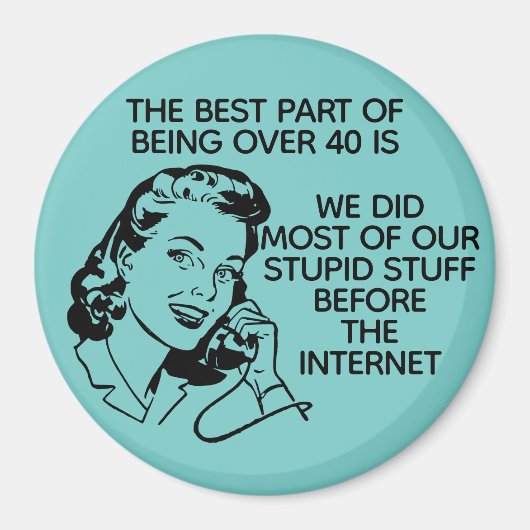 Retro Funny, meer dan 40 Magnet Magneet (Voorkant)