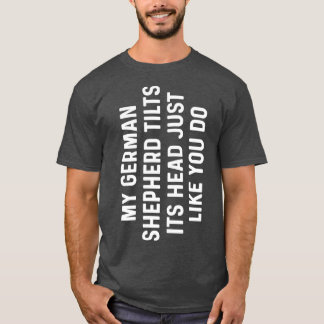 Retro Funny Mijn Duitse schapenet tilt het Man T-shirt