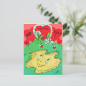 Retro Funny Mud Puddle Valentijn Kaart (Staand voorkant)