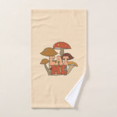 Retro Funny Mushroom | Eet me Bad Handdoek (Handdoek)