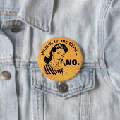 Retro Funny No Button (In situ)