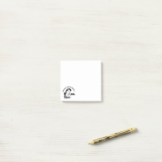 Retro Funny No. Post-it® Notes (Op bureau)